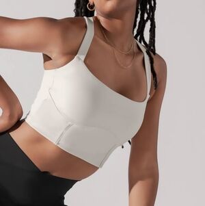 Popflex Active Blogilates Daphne Corset Crop Top Light Sand Large